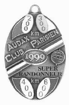 Super Randonneur Medal